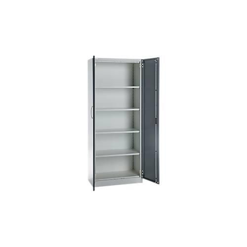 4051273786937 - Büroschrank 5 OH abschließbar mit aufliegenden Türen B 800 mm Basaltgrau Weißalu 4051273786937 - Büroschrank 5 OH abschließbar mit aufliegenden Türen B 800 mm Basaltgrau Weißalu