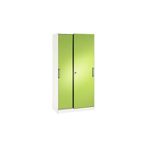 4062084630302 - Schiebetürenschrank ASISTO C 3000 5 Ordnerhöhen abschließbar Breite 1000 mm weiß virdingrün 4062084630302 - Schiebetürenschrank ASISTO C 3000 5 Ordnerhöhen abschließbar Breite 1000 mm weiß virdingrün
