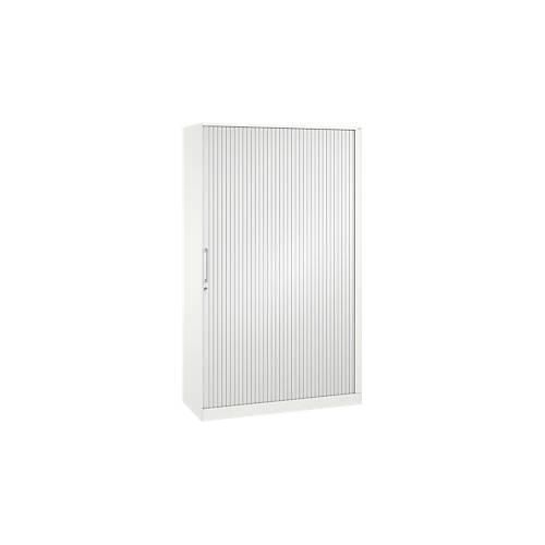 4062084447115 - Rollladenschrank ASISTO C 3000 5 Ordnerhöhen mit Akustik-Rollladen 1200 mm Breite weiß weiß