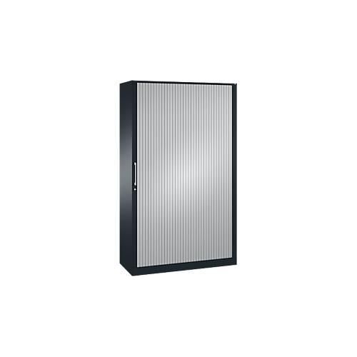 4059369812294 - Rollladenschrank ASISTO C 3000 5 Ordnerhöhen mit Akustik-Rollladen 1200 mm Breite anthrazit alusilber