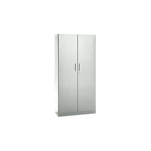 4051273786975 - Büroschrank 5 OH abschließbar mit aufliegenden Türen B 950 mm Lichtgrau