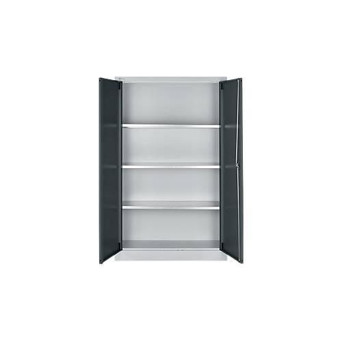 4051273770110 - Select Materialschrank MSI 16409i B 950 x T 400 x H 1535 mm 3 Böden Stahl Weißalu anthrazitgrau 4051273770110 - Select Materialschrank MSI 16409i B 950 x T 400 x H 1535 mm 3 Böden Stahl Weißalu anthrazitgrau
