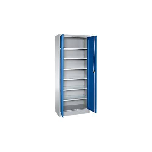 4250510934364 - Select Materialschrank MSI 2409 Stahl 6 Fachböden B 950 x T 400 x H 1935 mm weißaluminium enzianblau 4250510934364 - Select Materialschrank MSI 2409 Stahl 6 Fachböden B 950 x T 400 x H 1935 mm weißaluminium enzianblau