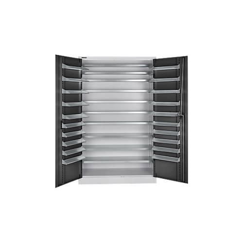 4051273642479 - Select Magazinschrank 10 Fachböden ohne Ausstattung B 1200 x T 500 x H 1935 mm Stahl weißaluminium anthrazitgrau