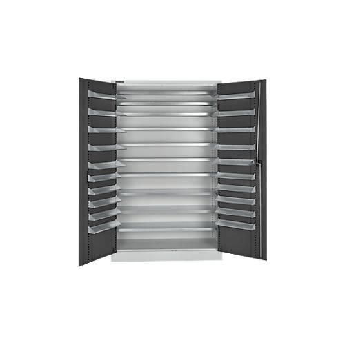 4051273642462 - Select Magazinschrank 10 Fachböden ohne Ausstattung B 1200 x T 500 x H 1935 mm Stahl lichtgrau anthrazitgrau 4051273642462 - Select Magazinschrank 10 Fachböden ohne Ausstattung B 1200 x T 500 x H 1935 mm Stahl lichtgrau anthrazitgrau
