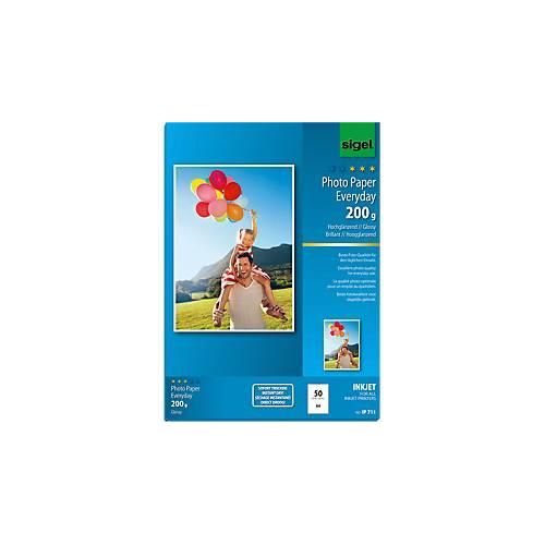 4004360998898 - Fotopapier Everyday IP 711 A4 für Inkjet 200g weiß hochglänzend einseitig bedruckbar 4004360998898 50 Blatt 4004360998898 - Fotopapier Everyday IP 711 A4 für Inkjet 200g weiß hochglänzend einseitig bedruckbar 4004360998898 50 Blatt