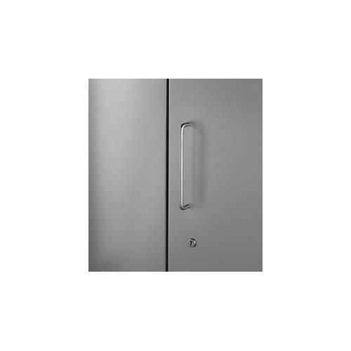 4051273743398 - Vorbautür für Regal Archivo Color 2 Ordnerhöhen B 950 mm platingrau