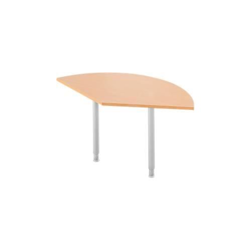 4250510819661 - Ansatztisch 135° B 800 x T 800 mm Buche weißalu 4250510819661 - Ansatztisch 135° B 800 x T 800 mm Buche weißalu