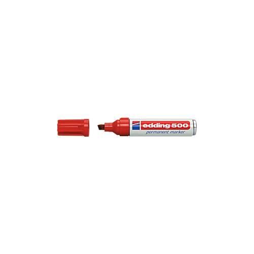 4004764426607 - Rotulador marcador permanente 500 rojo -punta biselada 7 mm (pack de 10 uds) 4004764426607 - Rotulador marcador permanente 500 rojo -punta biselada 7 mm (pack de 10 uds)