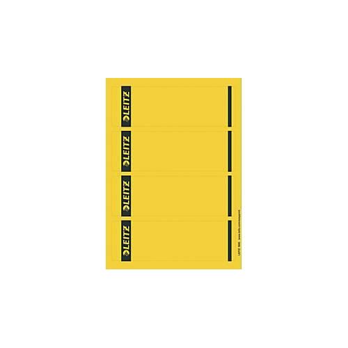 4002432332656 - PC-beschriftbare Selbstklebende Rückenschilder 1685 Für 1080 Qualitäts-Ordner Gelb 62 x 192 mm 100 Stück