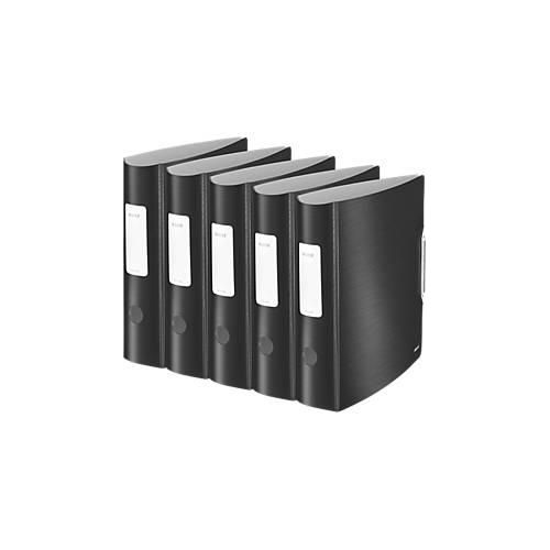4002432558100 - LEITZ® Ordner Active Style DIN A4 Rückenbreite 82 mm 5 Stück satin schwarz 4002432558100 - LEITZ® Ordner Active Style DIN A4 Rückenbreite 82 mm 5 Stück satin schwarz