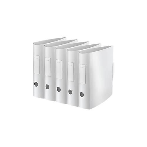 4002432549191 - LEITZ® Ordner Active Style DIN A4 Rückenbreite 82 mm 5 Stück arktik weiß