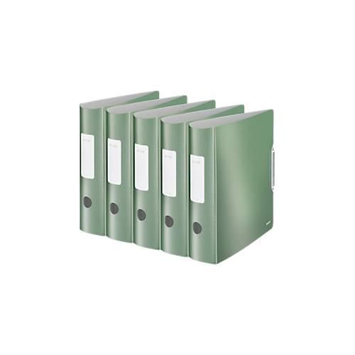 4002432549238 - LEITZ® Ordner Active Style DIN A4 Rückenbreite 82 mm 5 Stück seladon grün 4002432549238 - LEITZ® Ordner Active Style DIN A4 Rückenbreite 82 mm 5 Stück seladon grün