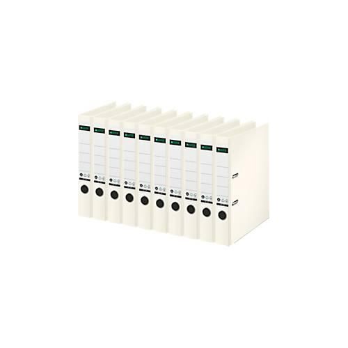 4002432553686 - LEITZ® Ordner 1007 1008 DIN A4 Rückenbreite 52 mm 10 Stück weiß