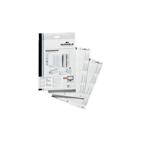 4005546140599 - Namensschilder Etiketten BADGEMAKER weiß 63 126 x 150mm 4005546140599 40 Stück 4005546140599 - Namensschilder Etiketten BADGEMAKER weiß 63 126 x 150mm 4005546140599 40 Stück