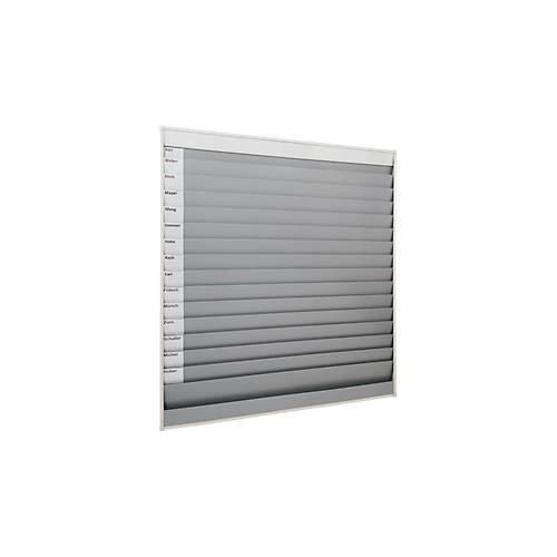 4052301115033 - Werkstattplaner Eichner breite Ausführung 15 Schienen für bis zu 75 Auftragstaschen des Formates A4 B 1580 x H 1757 mm Kunststoff grau 4052301115033 - Werkstattplaner Eichner breite Ausführung 15 Schienen für bis zu 75 Auftragstaschen des Formates A4 B 1580 x H 1757 mm Kunststoff grau
