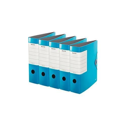 4002432573455 - LEITZ® Qualitätsordner SOLID DIN A4 Rückenbreite 82 mm 5 Stück hellblau