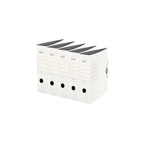 4002432573431 - LEITZ® Qualitätsordner SOLID DIN A4 Rückenbreite 82 mm 5 Stück weiß