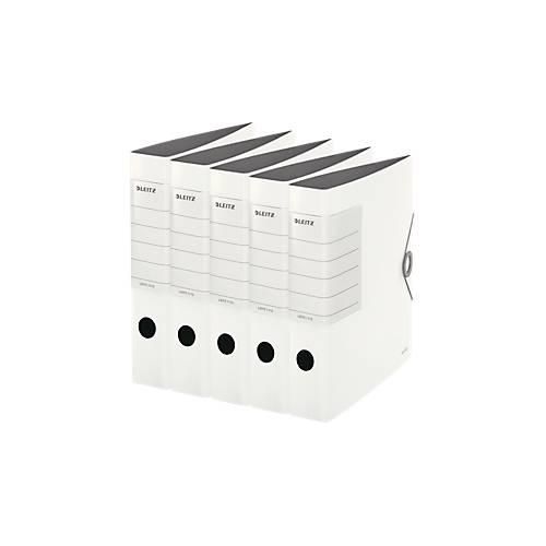 4002432573509 - LEITZ® Qualitätsordner SOLID DIN A4 Rückenbreite 62 mm 5 Stück weiß