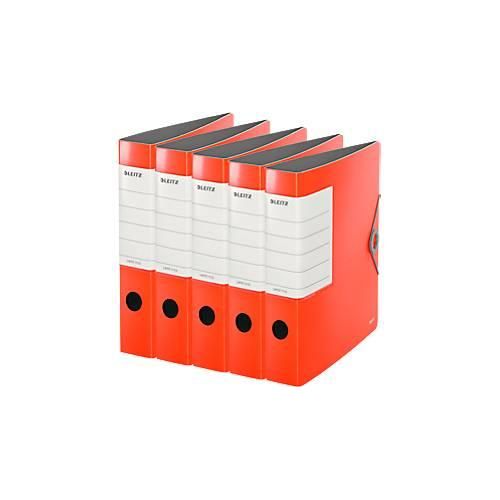4002432573516 - LEITZ® Qualitätsordner SOLID DIN A4 Rückenbreite 62 mm 5 Stück hellrot