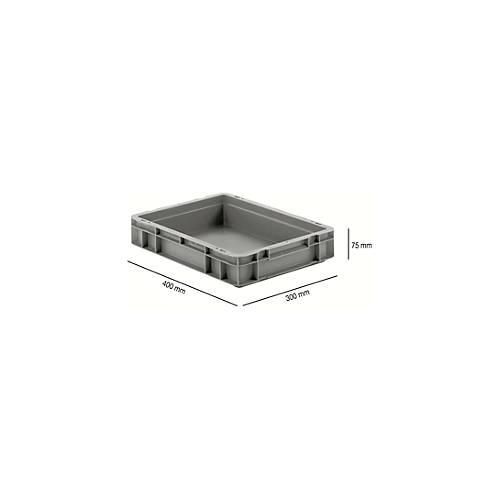 4052939485102 - Euro Box Serie EF 4070 aus PP Inhalt 69 L geschlossene Wände Unterfassgriff grau
