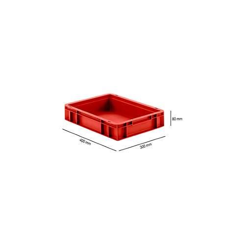 4052939499536 - Euro Box Serie EF 4080 aus PP Inhalt 74 L geschlossene Wände Unterfassgriff rot 4052939499536 - Euro Box Serie EF 4080 aus PP Inhalt 74 L geschlossene Wände Unterfassgriff rot