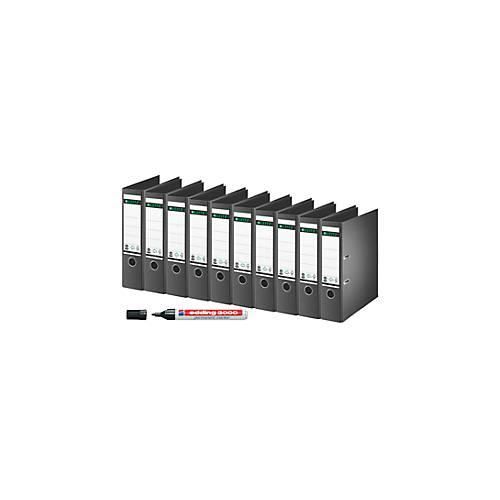 4250510894866 - LEITZ® Ordner 1007 DIN A4 80 mm 10 Stück schwarz + GRATIS edding Permanentmarker 3000 4250510894866 - LEITZ® Ordner 1007 DIN A4 80 mm 10 Stück schwarz + GRATIS edding Permanentmarker 3000