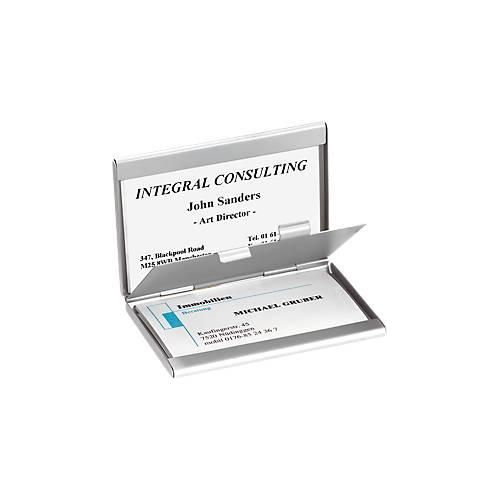 4004360980633 - Visitenkarten-Etui Alu matt silber bis 90x58mm Twin 4004360980633 Sigel 4004360980633 - Visitenkarten-Etui Alu matt silber bis 90x58mm Twin 4004360980633 Sigel
