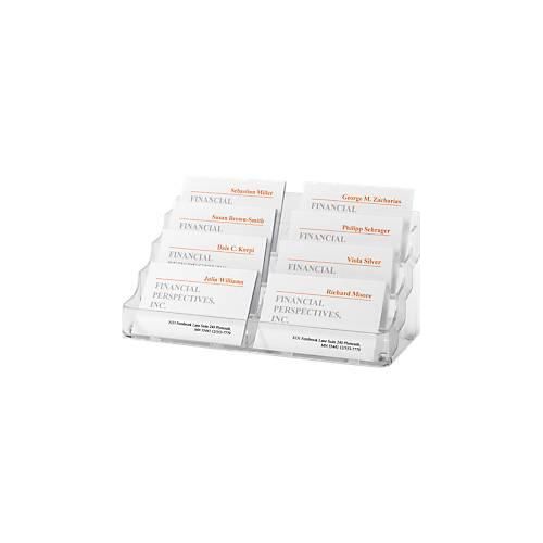4004360966484 - - Visitenkartenständer 94 x 85 mm (b x h) nicht gefüllt 8 x 70 Karten Hartplastik glasklar