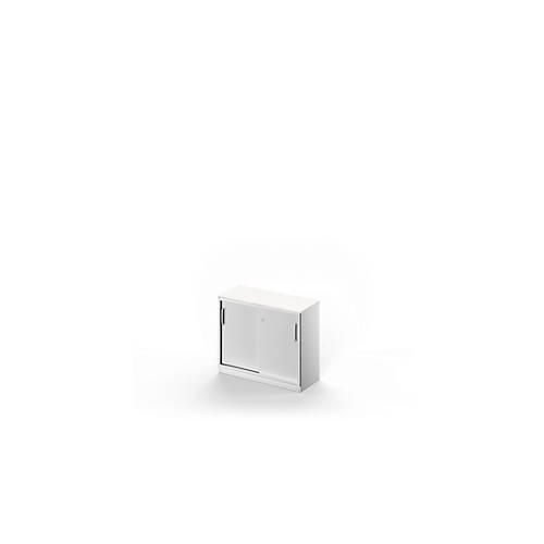 4051273725875 - Genius Schiebetürenschrank TETRIS SOLID 2 OH B 1000 mm inkl 19 mm Abdeckplatte weiß weißalu