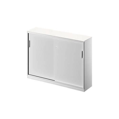 4051273726018 - Genius Schiebetürenschrank TETRIS SOLID 3 OH 2 Fachböden B 1600 mm 19 mm Abdeckplatte weiß weißalu 4051273726018 - Genius Schiebetürenschrank TETRIS SOLID 3 OH 2 Fachböden B 1600 mm 19 mm Abdeckplatte weiß weißalu