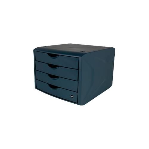 4012086022926 - Schubladenbox mit 4 Schubladen The Green Chameleon A4 Kunststoff Blau 215 x 265 x 332 mm 4012086022926 - Schubladenbox mit 4 Schubladen The Green Chameleon A4 Kunststoff Blau 215 x 265 x 332 mm