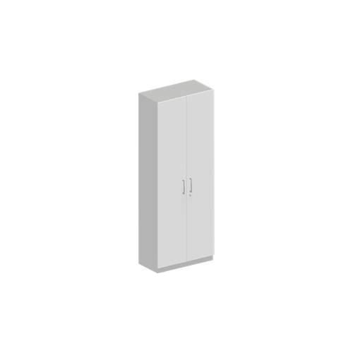 4051273726698 - Genius Garderobenschrank TETRIS SOLID 5 Ordnerhöhen 1 Fachboden Kleiderstange abschließbar B 800 x T 412 x H 2143 mm weißalu weiß 4051273726698 - Genius Garderobenschrank TETRIS SOLID 5 Ordnerhöhen 1 Fachboden Kleiderstange abschließbar B 800 x T 412 x H 2143 mm weißalu weiß