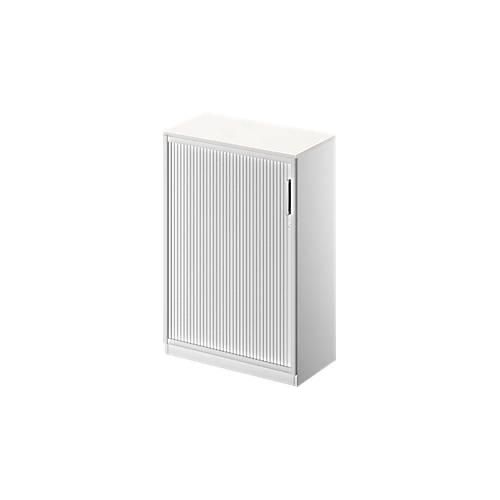 4051273726377 - Genius Querrollladenschrank TETRIS SOLID 3 OH B 800 mm inkl 19 mm Abdeckplatte weiß weißalu