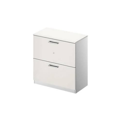 4051273726858 - SchÃ¤fer Shop Genius HÃ¤ngeregistraturschrank TETRIS SOLID 2 OH B 800 mm abschlieÃŸbar mit Abdeckplatte weiÃŸ weiÃŸalu