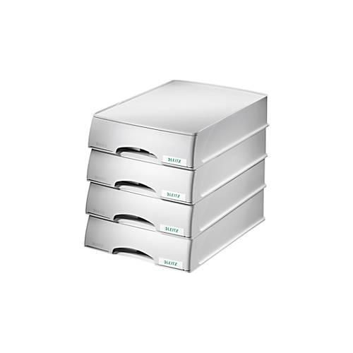 4002432530533 - LEITZ® Ablagekorb Plus DIN A4 Kunststoff 4 Stück grau