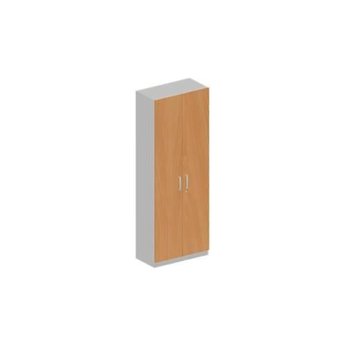 4051273728401 - Genius Garderobenschrank TETRIS SOLID 6 Ordnerhöhen 1 Fachboden Kleiderstange abschließbar B 800 x T 412 x H 2239 mm weißalu Buche 4051273728401 - Genius Garderobenschrank TETRIS SOLID 6 Ordnerhöhen 1 Fachboden Kleiderstange abschließbar B 800 x T 412 x H 2239 mm weißalu Buche
