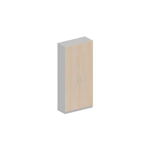 4051273728463 - Genius Garderobenschrank TETRIS SOLID 6 Ordnerhöhen 1 Fachboden Kleiderstange abschließbar B 1000 x T 412 x H 2239 mm weißalu Ahorn 4051273728463 - Genius Garderobenschrank TETRIS SOLID 6 Ordnerhöhen 1 Fachboden Kleiderstange abschließbar B 1000 x T 412 x H 2239 mm weißalu Ahorn
