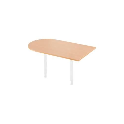 4250510836071 - Ansatztisch B 1400 x T 800 mm Buche-Dekor weiß 4250510836071 - Ansatztisch B 1400 x T 800 mm Buche-Dekor weiß
