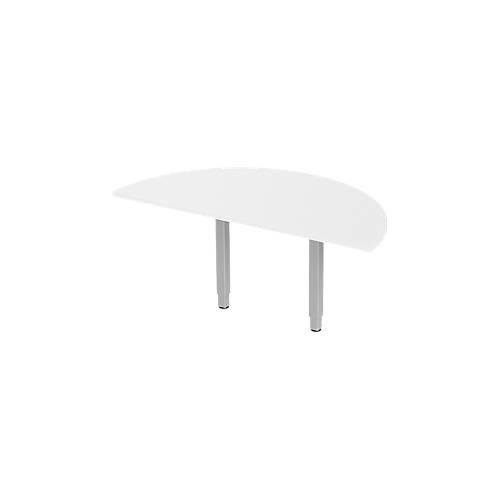 4250510872789 - Select Ansatztisch PLANOVA ERGOSTYLE 1 2 Kreis weiß weißalu 4250510872789 - Select Ansatztisch PLANOVA ERGOSTYLE 1 2 Kreis weiß weißalu