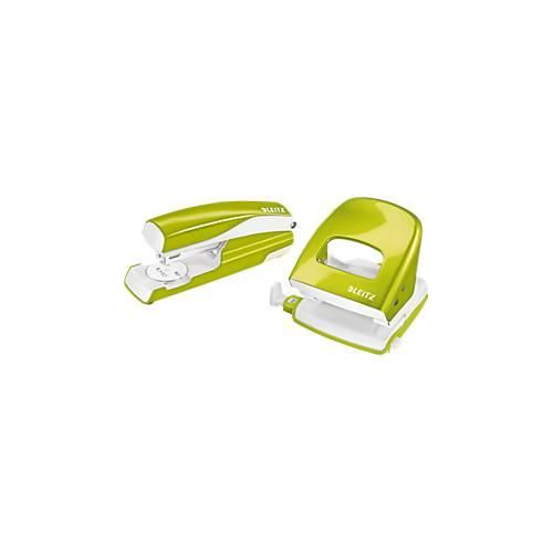 4250510870129 - LEITZ® Bürolocher + Tischheftgerät Wow SET metallic-grün 4250510870129 - LEITZ® Bürolocher + Tischheftgerät Wow SET metallic-grün