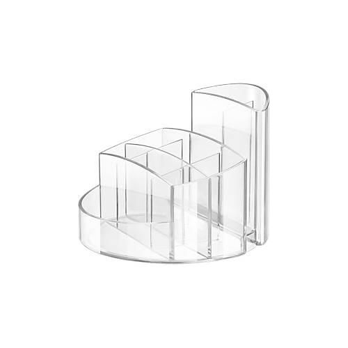 4012473990456 - 17460-23 Schreibtischköcher RONDO Elegant Hochglänzend Premium Qualität mit 9 Fächern transparent-glasklar 4012473990456 - 17460-23 Schreibtischköcher RONDO Elegant Hochglänzend Premium Qualität mit 9 Fächern transparent-glasklar