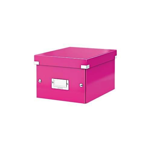 4002432398089 - Aufbewahrungsbox Click & Store WOW 6043-00-23 74 Liter mit Deckel für A5 außen 282x216x160mm Karton pink 4002432398089 Leit