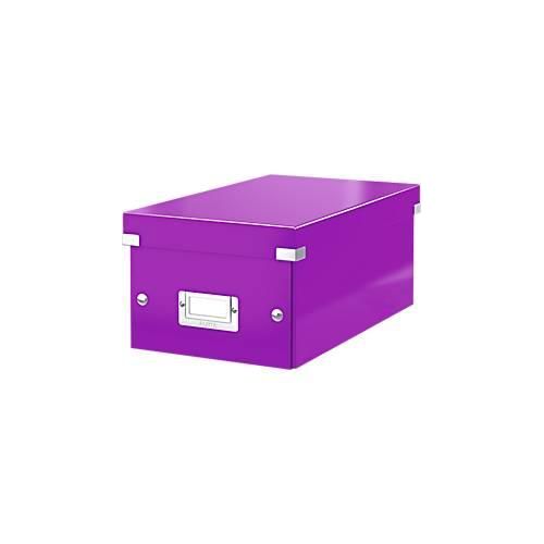 4002432103751 - Aufbewahrungsbox Click & Store WOW 6042-00-62 mit Deckel für DVDs außen 352x206x147mm Karton violett metallic 4002432103751 L