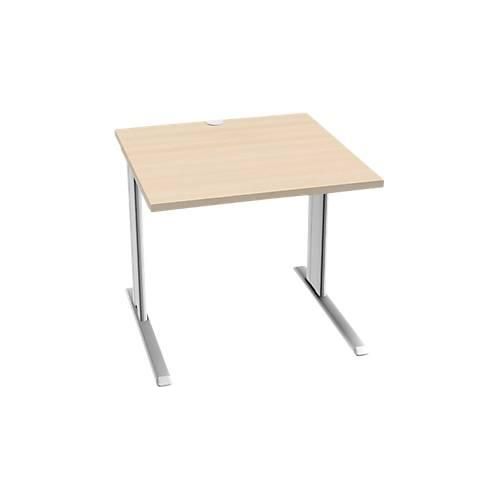4250510837146 - Pure Schreibtisch PLANOVA BASIC Quadrat C-Fuß B 800 x T 800 x H 717 mm Ahorn weiß + Kabelkanal 4250510837146 - Pure Schreibtisch PLANOVA BASIC Quadrat C-Fuß B 800 x T 800 x H 717 mm Ahorn weiß + Kabelkanal