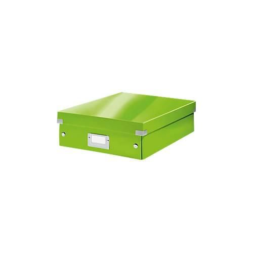 4002432123940 - Aufbewahrungsbox Click & Store WOW 6058-00-54 8 Liter mit Deckel für A4 außen 370x281x100mm Karton grün 4002432123940 Leitz