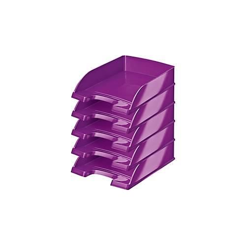 4002432557769 - LEITZ® Ablagekorb Wow 5226 DIN A4 5 Stück violett 4002432557769 - LEITZ® Ablagekorb Wow 5226 DIN A4 5 Stück violett
