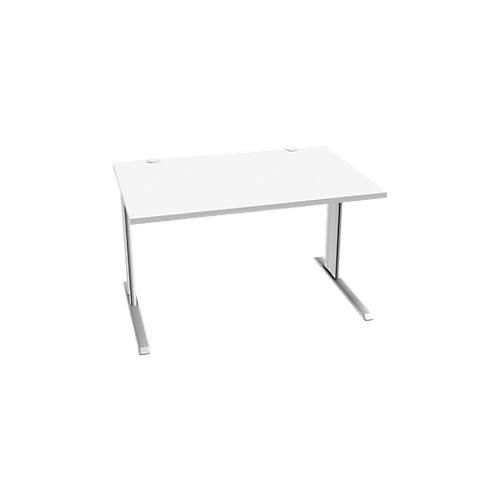 4250510837283 - Pure Schreibtisch PLANOVA BASIC Rechteck C-Fuß B 1200 x T 800 x H 717 mm weiß + Kabelkanal 4250510837283 - Pure Schreibtisch PLANOVA BASIC Rechteck C-Fuß B 1200 x T 800 x H 717 mm weiß + Kabelkanal