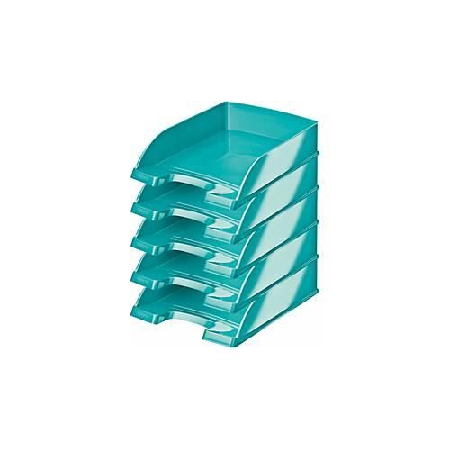 4002432557745 - LEITZ® Ablagekorb Wow 5226 DIN A4 5 Stück eisblau