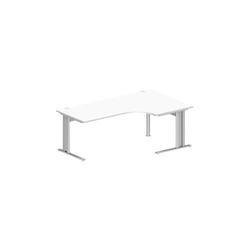 4250510838037 - Pure Winkelschreibtisch PLANOVA BASIC 90° Winkel rechts C-Fuß B 2000 x T 1200 800 x H 717 mm weiß weißalu + Kabelkanal 4250510838037 - Pure Winkelschreibtisch PLANOVA BASIC 90° Winkel rechts C-Fuß B 2000 x T 1200 800 x H 717 mm weiß weißalu + Kabelkanal